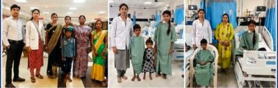 चिरायु टीम की पहल से तीन बच्चों को मिला नया जीवन