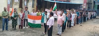 ​जांजगीर के टीसीएल कॉलेज में गूँजे देशभक्ति के नारे