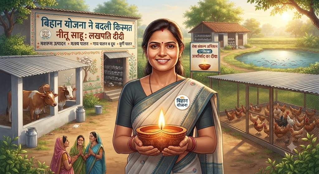 बिहान योजना ने बदली किस्मत, 4 आजीविका साधनों से प्रतिमाह 80 हजार कमाकर ‘लखपति दीदी’ बनीं छत्तीसगढ़ की नीतू साहू