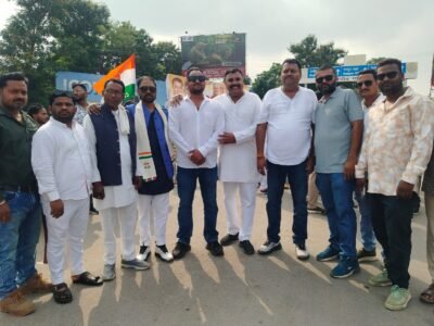 छत्तीसगढ़ प्रदेश कांग्रेस के नवनियुक्त प्रभारी महासचिव सुखदेव भगत के प्रथम आगमन पर कांग्रेस कार्यकर्ताओं ने किया भव्य स्वागत