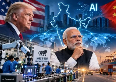 अमेरिका-चीन की AI जंग में भारत के लिए खुला दरवाजा: बदल रहा टेक पावर मैप, क्या ग्लोबल AI सप्लाई चेन का अगला ठिकाना बनेगा इंडिया?
