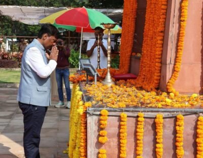छत्तीसगढ़ में शांति और सुरक्षा के लिए वीर जवानों का बलिदान अविस्मरणीय-वन मंत्री केदार कश्यप