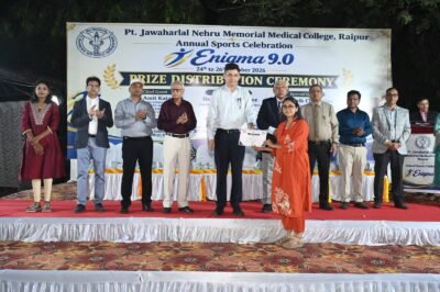 पं. जवाहरलाल नेहरू मेडिकल कॉलेज में वार्षिक खेल समारोह ‘एनिग्मा 9.0’ के अंतर्गत पुरस्कार वितरण समारोह आयोजित